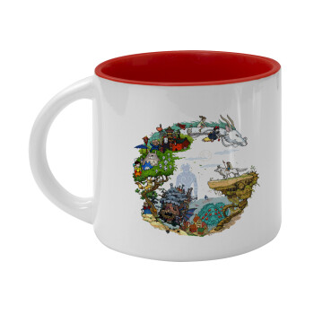 Στούδιο Γκίβλι, Κούπα κεραμική 400ml Λευκή/Κόκκινη