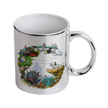 Στούδιο Γκίβλι, Κούπα κεραμική, ασημένια καθρέπτης, 330ml