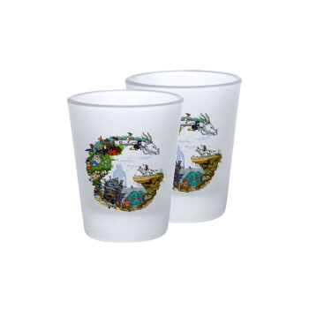 Στούδιο Γκίβλι, Σφηνοπότηρα γυάλινα 45ml του πάγου (2 τεμάχια)