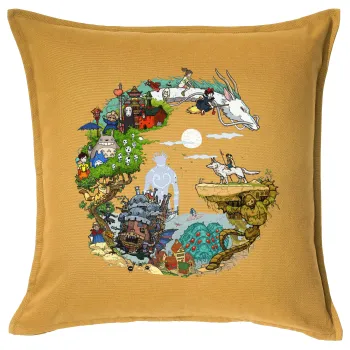 Στούδιο Γκίβλι, Sofa cushion YELLOW 50x50cm includes filling
