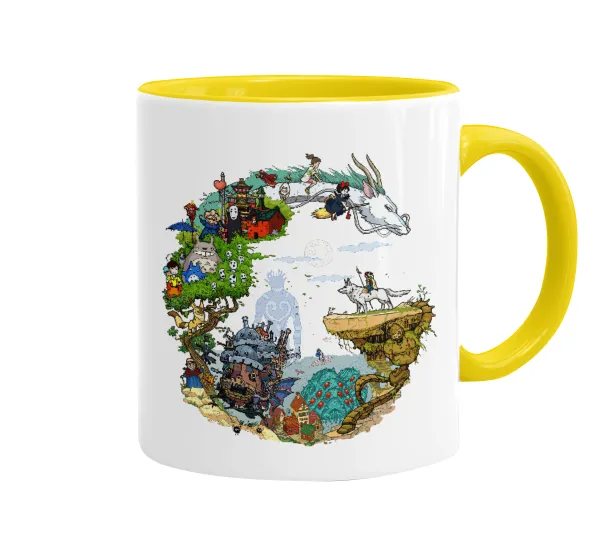 Στούδιο Γκίβλι — Mug colored yellow, ceramic, 330ml