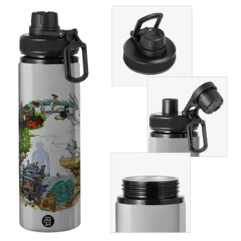 Στούδιο Γκίβλι, Metallic water bottle with safety cap, 850ml aluminum