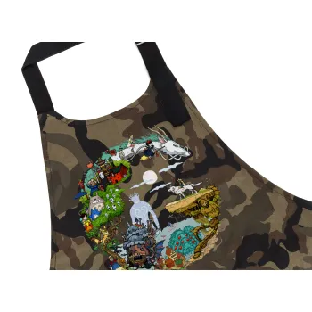 Στούδιο Γκίβλι, Ποδιά Σεφ με τσέπες, Βαμβακερή, Camouflage (ΕΝΗΛΙΚΩΝ, 100% COTTON)