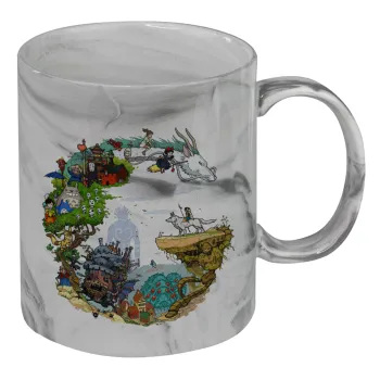 Στούδιο Γκίβλι, Mug ceramic marble style, 330ml