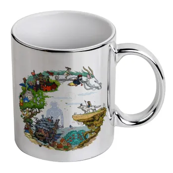 Στούδιο Γκίβλι, Κούπα κεραμική, ασημένια καθρέπτης, 330ml