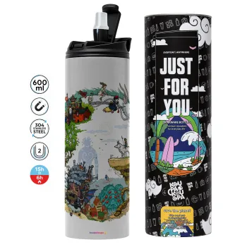 Στούδιο Γκίβλι, Tumbler stainless steel GREY 600ml