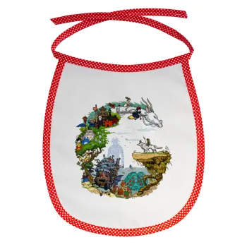 Στούδιο Γκίβλι, Σαλιάρα μωρού αλέκιαστη με κορδόνι Κόκκινη