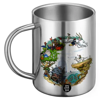 Στούδιο Γκίβλι, Ανοξείδωτη Μεταλλική Κούπα 450ml - Διπλού Τοιχώματος