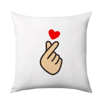 Korean Finger Heart, Sofa cushion 40x40cm includes filling