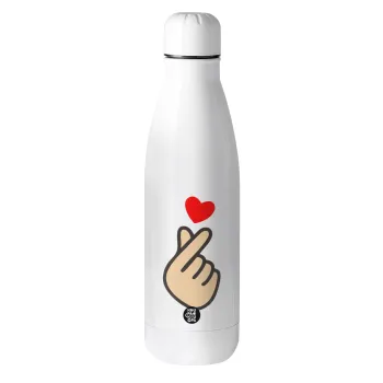 Korean Finger Heart, Μεταλλικό παγούρι θερμός (Stainless steel), 500ml
