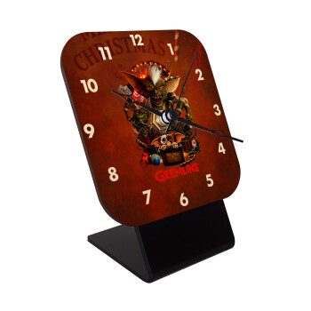 Gremlins, Επιτραπέζιο ρολόι σε φυσικό ξύλο (10cm)