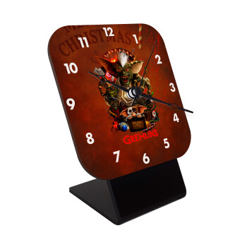 Gremlins, Επιτραπέζιο ρολόι ξύλινο με δείκτες (10cm)