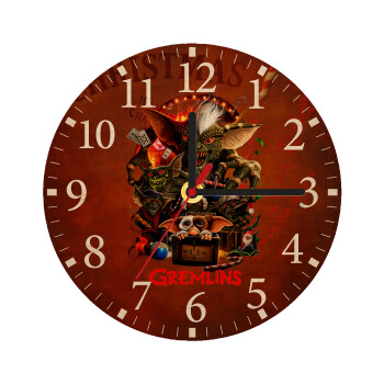 Gremlins, Ρολόι τοίχου ξύλινο plywood (20cm)