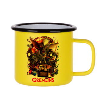 Gremlins, Metallic enamel MATT Yellow cup 360ml