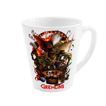 Gremlins, Κούπα κωνική Latte Λευκή, κεραμική, 300ml