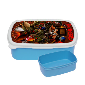 Gremlins, ΜΠΛΕ παιδικό δοχείο φαγητού (lunchbox) πλαστικό (BPA-FREE) Lunch Βox M18 x Π13 x Υ6cm