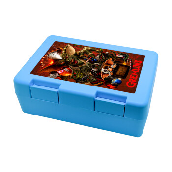 Gremlins, Children's cookie container LIGHT BLUE 185x128x65mm (BPA free plastic)