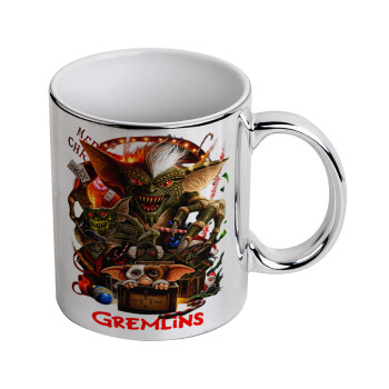 Gremlins, Mug ceramic, silver mirror, 330ml