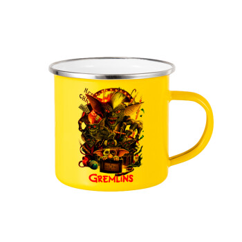 Gremlins, Yellow Enamel Metallic Cup 360ml
