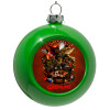 Green Christmas tree ornament bauble 8cm