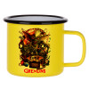 Metallic enamel MATT Yellow cup 360ml