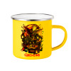 Yellow Enamel Metallic Cup 360ml