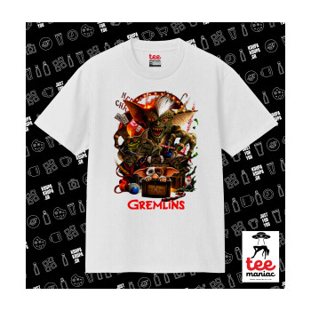 Gremlins, Κλασικό T-Shirt, διπλής ραφής, χωρίς πλευρικές ραφές ΛΕΥΚΟ από 100% βαμβάκι. Vegan & OEKO-TEX πιστοποιημένο.