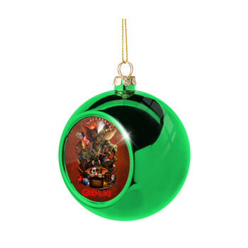 Gremlins, Green Christmas tree ornament ball 8cm