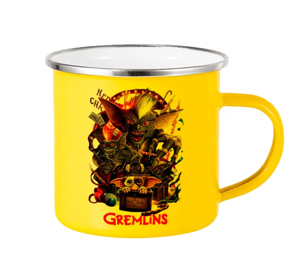 Gremlins — Yellow Enamel Metallic Cup 360ml