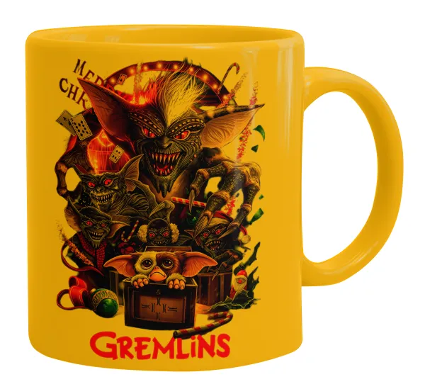 Gremlins — Ceramic coffee mug yellow, 330ml