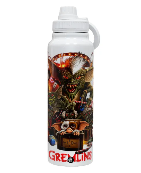 Gremlins — 1L Stainless Steel Thermal Bottle with Phone Holder & Double Wall Insulation