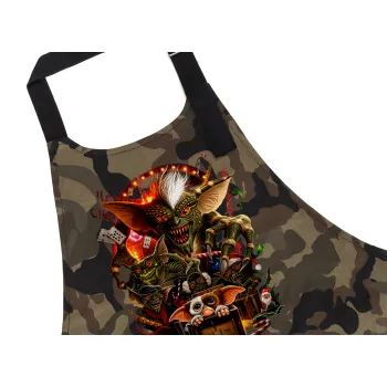 Gremlins, Ποδιά Σεφ με τσέπες, Βαμβακερή, Camouflage (ΕΝΗΛΙΚΩΝ, 100% COTTON)