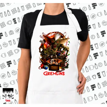 Gremlins, Ποδιά μακριά Σεφ ολόσωμη με τσέπες white (ΕΝΗΛΙΚΩΝ)