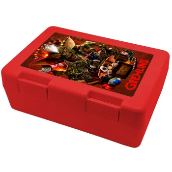 Gremlins, Children's cookie container RED 185x128x65mm (BPA free plastic)