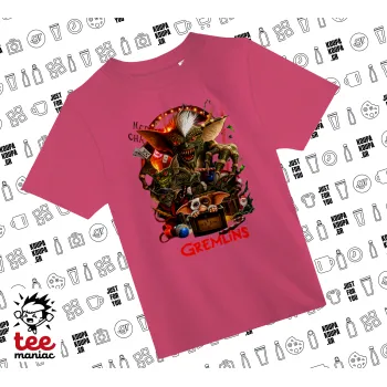 Gremlins, ΡΟΖ παιδικό T-Shirt από 100% βαμβάκι, για κάθε μέρα. Vegan & OEKO-TEX πιστοποιημένο.