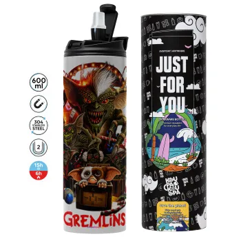 Gremlins, Tumbler stainless steel GREY 600ml