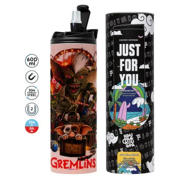 Gremlins, Tumbler stainless steel PINK 600ml
