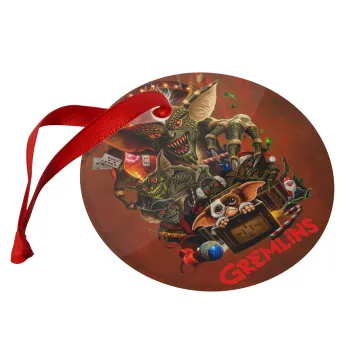Gremlins, Christmas ornament glass 9cm