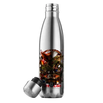 Gremlins, Μεταλλικό παγούρι θερμός Inox (Stainless steel), διπλού τοιχώματος, 500ml