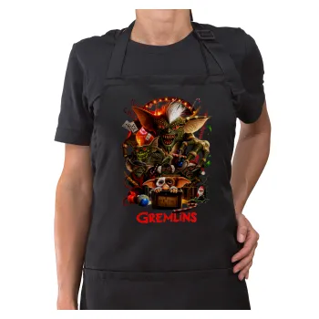Gremlins, Ποδιά μακριά Σεφ ολόσωμη με τσέπες Μαύρη (ΕΝΗΛΙΚΩΝ)