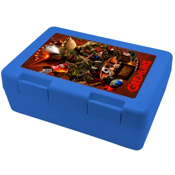 Gremlins, Children's cookie container BLUE 185x128x65mm (BPA free plastic)