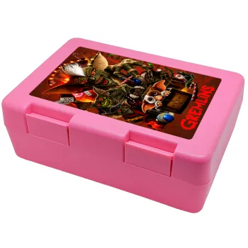 Gremlins, Children's cookie container PINK 185x128x65mm (BPA free plastic)