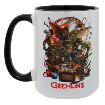 Gremlins, Κούπα Mega 15oz, κεραμική Μαύρη, 450ml