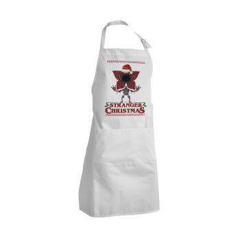 Stranger Things Christmas, Adult Chef Apron (with sliders and 2 pockets)