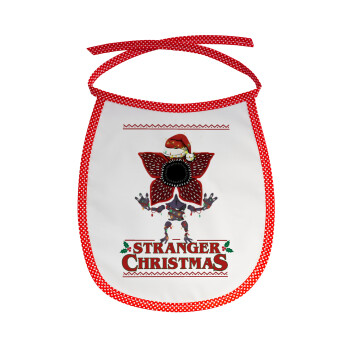 Stranger Things Christmas, Σαλιάρα μωρού αλέκιαστη με κορδόνι Κόκκινη