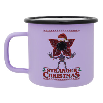 Stranger Things Christmas, Κούπα Μεταλλική εμαγιέ ΜΑΤ Light Pastel Purple 360ml