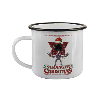 Stranger Things Christmas, Κούπα εμαγιέ με μαύρο χείλος 360ml