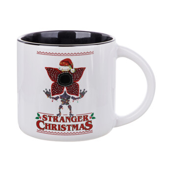 Stranger Things Christmas, Κούπα κεραμική 400ml Λευκή/Μαύρη