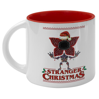 Stranger Things Christmas, Κούπα κεραμική 400ml Λευκή/Κόκκινη