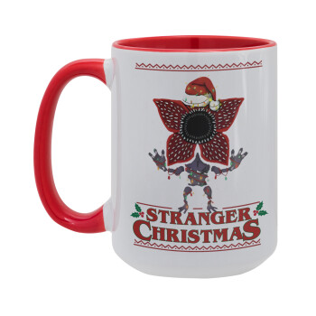Stranger Things Christmas, Κούπα Mega 15oz, κεραμική Κόκκινη, 450ml